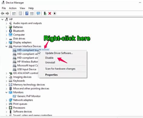 How to disable touchscreen on hp laptop - moveroom