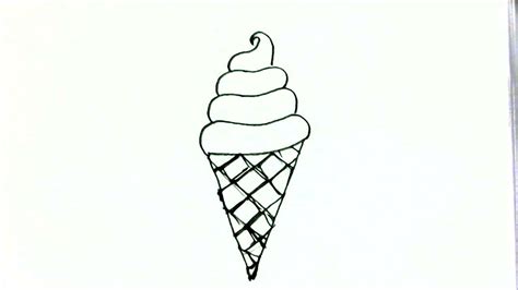 How To Draw Ice Cream Cone Step By Step - How To Draw Ice Cream Cone- In Easy Steps For Children ...