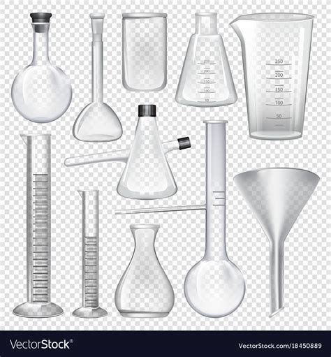 Laboratory glassware instruments equipment Vector Image