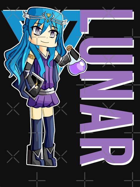 "Lunar Itsfunneh Funneh Krew gamer fan art 2022" T-shirt for Sale by ...