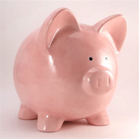 Pink Piggy Bank Personalized Piggy Bank Old Fashioned Piggy - Etsy