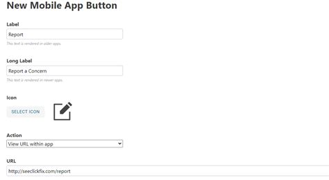 Report a Concern Mobile App Button – SeeClickFix