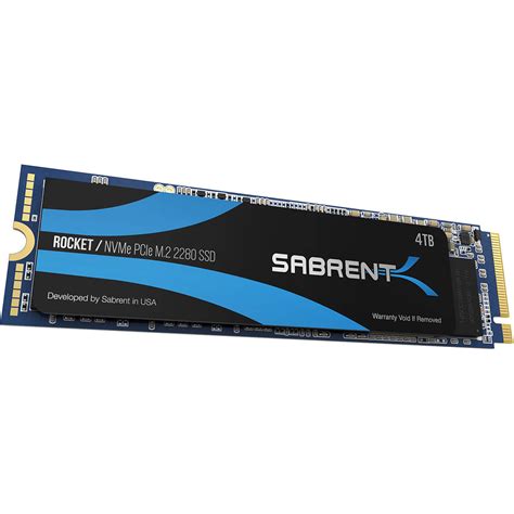 Sabrent 4TB ROCKET NVMe PCIe M.2 2280 Internal SB-ROCKET-4TB B&H