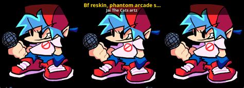 Collections : Bf reskin, phantom arcade some what... [Friday Night Funkin'] [Mods]