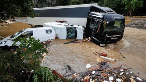 Devastation in Germany after deadly floods sweep away houses, vehicles and roads | World News ...