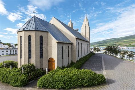 Akureyrarkirkja - The Church Of Akureyri, Iceland Stock Image - Image ...