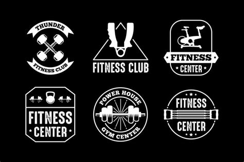 Fitness Badge and Logo, good for print design 656792 Vector Art at Vecteezy