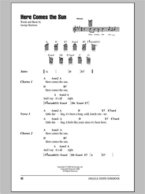 Here Comes The Sun | Sheet Music Direct