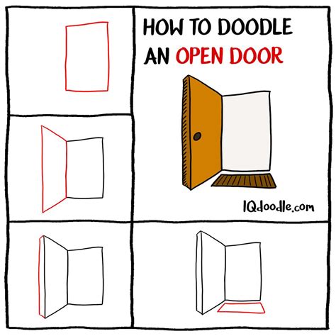 How to Doodle an Open Door - IQ Doodle School | Doodles, Sketch notes, Doodle lettering