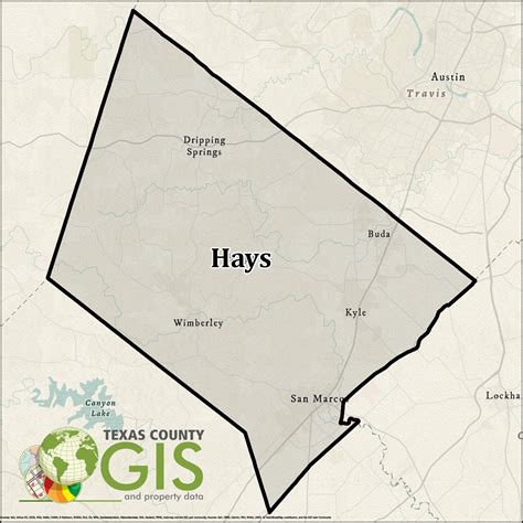 Hays County GIS Shapefile and Property Data - Texas County GIS Data