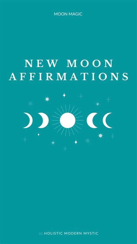 Moon Magic | New Moon Affirmations