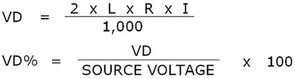 voltage drop calculations single phase ac - Electrical Engineering Stack Exchange