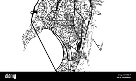 Urban vector city map of Mumbai, India Stock Vector Image & Art - Alamy