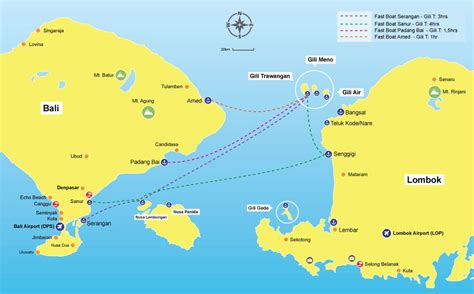 Map Of Lombok And Gili Islands – The World Map