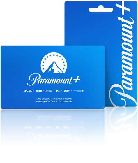 Paramount Plus Gift Card