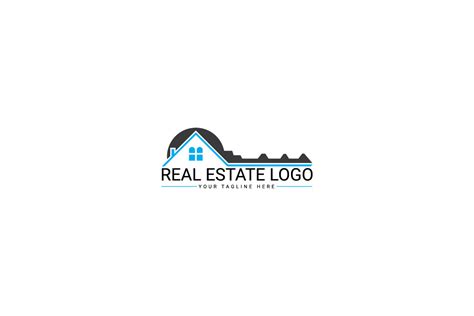 Real Estate Logo Design, Key Logo Graphic by Sonali Sathi · Creative Fabrica