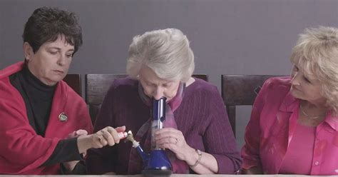 Watch three grannies smoke marijuana for the first time - their reactions may surprise you ...