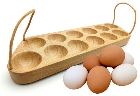 Handmade Egg Tray Wooden Egg Holder For 12 Eggs Usable in | Etsy