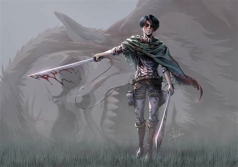 Beast Titan vs LEVI by SandraRush on DeviantArt