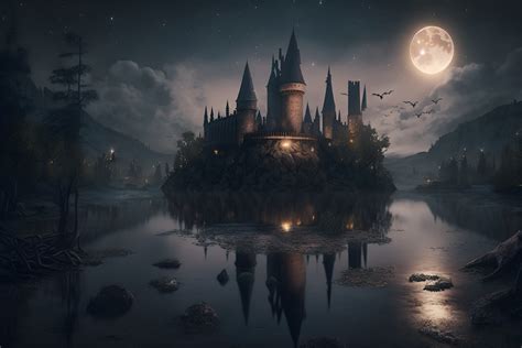 Hogwarts Castle Night Wallpaper