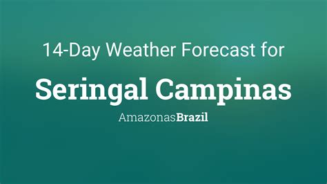 Seringal Campinas, Amazonas, Brazil 14 day weather forecast