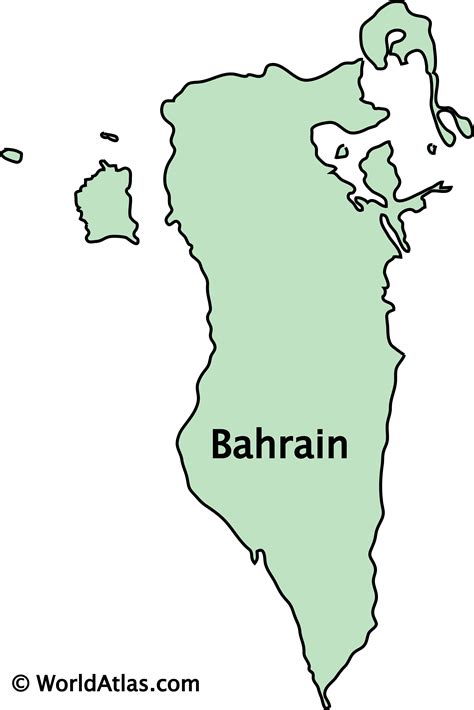 Map Of Bahrain Capital Al Manamah Languages Arabic En - vrogue.co