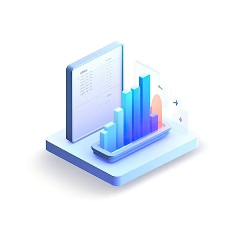 Premium Photo | A data dashboard icon isometric illustration