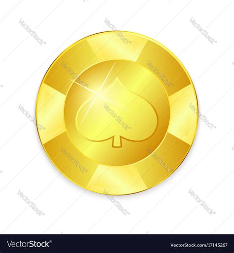 Golden chip jackpot Royalty Free Vector Image - VectorStock