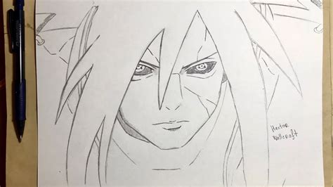 Madara Uchiha | Step by step Drawing [Pencil drawing] - YouTube