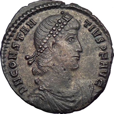 CONSTANTIUS II Constantine the Great son 348AD AE2 Ancient Roman Coin ...