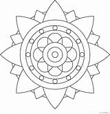 Easy Mandala Coloring Pages  Home sketch template