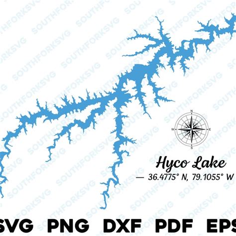 Hyco Lake Svg - Etsy