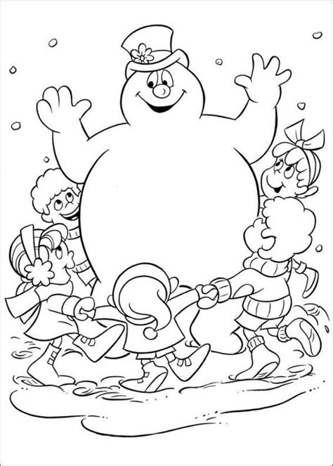 Christmas Coloring Pages Frosty The Snowman | Hakume Colors