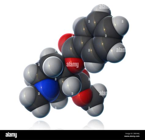 Cocaine Molecular Model Stock Photo - Alamy