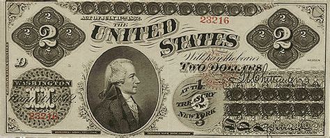 1862 two dollar bill | Currency design, Dollar note, Dollar