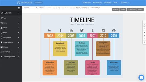 Free Timeline Maker | Create a Timeline Infographic | Venngage