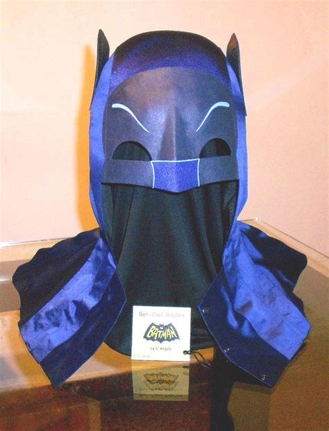 1966 BATMAN COWL Adam West style REPLICA 60s TV prop costume mask ...