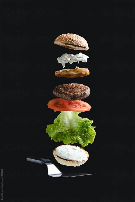 "Mouth-watering Burger With Delicious Ingredients." by Stocksy ...