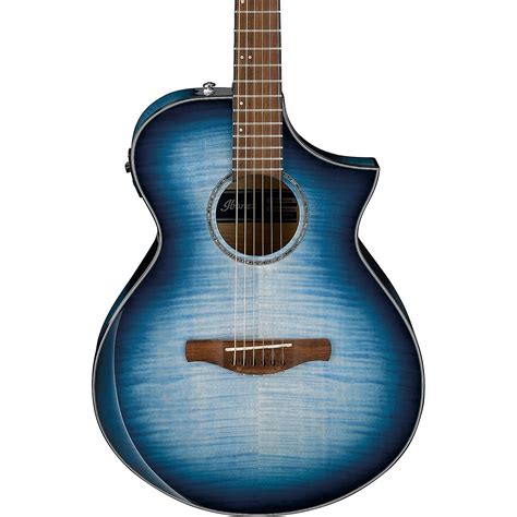 Blue Acoustic Electric Guitar