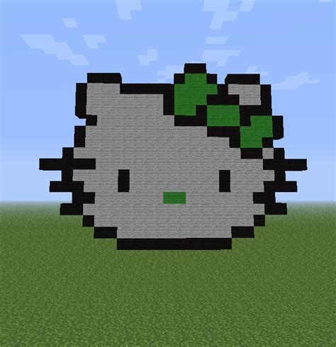 Gallery For > Minecraft Pixel Art Hello Kitty