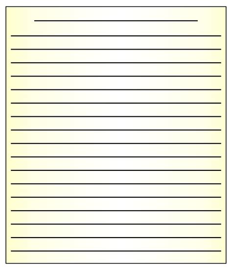 Standard Lined Writing Paper - 10 Free PDF Printables | Printablee