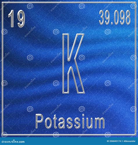 Potassium Chemical Element Vector Illustration | CartoonDealer.com #83099890