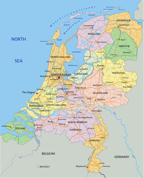 Netherlands Map - Guide of the World