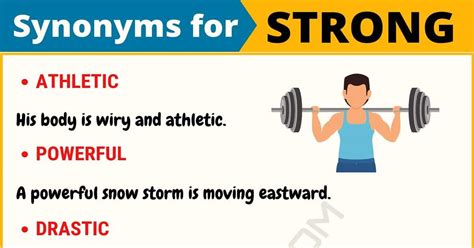 115+ Synonyms for "Strong" with Examples | Another Word for “Strong” • 7ESL