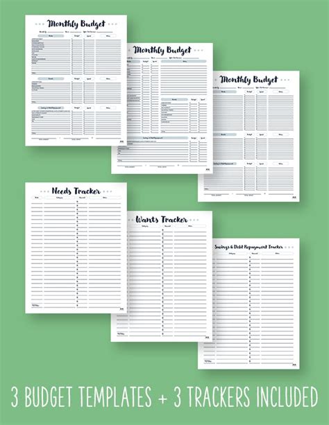 50/30/20 Budget Templates - 15 FREE Printables | Printabulls