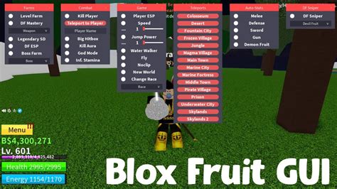 ROBLOX BLOX FRUIT DEMON FRUIT ESP&T LEVELS, BOSS TP, ISLAND, BLOX FRUIT ...