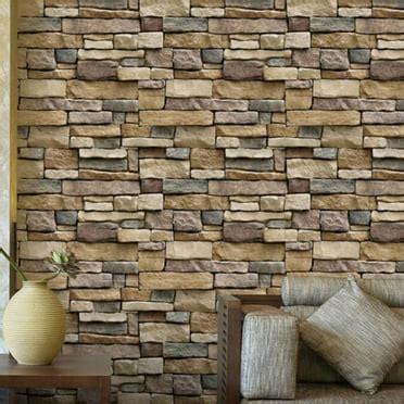 3D Wall Panel Peel and Stick Wall Tiles, DIY Self Adhesive Faux Stone ...