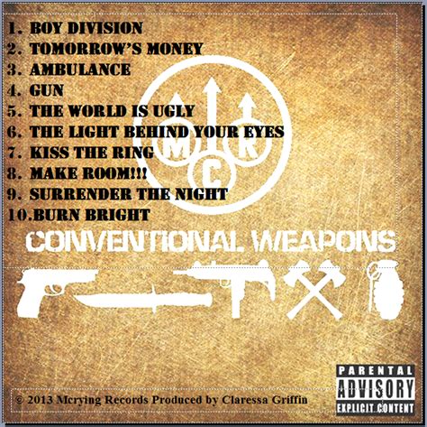 Conventional Weapons Concept CD Back Cover by blackparadepoisonx18 on ...