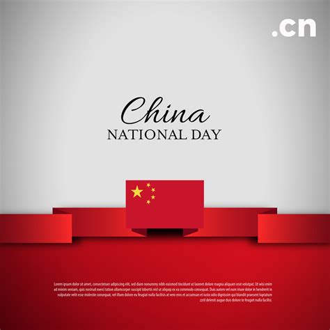 China National Day. Banner, Greeting card, Flyer design. Poster Template Design 10785451 Vector ...