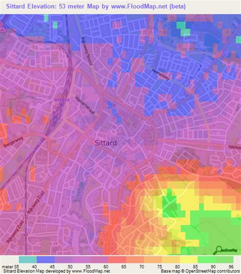 Elevation of Sittard,Netherlands Elevation Map, Topography, Contour